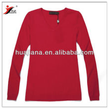 women's 100% cashmere basic crewneck sweater